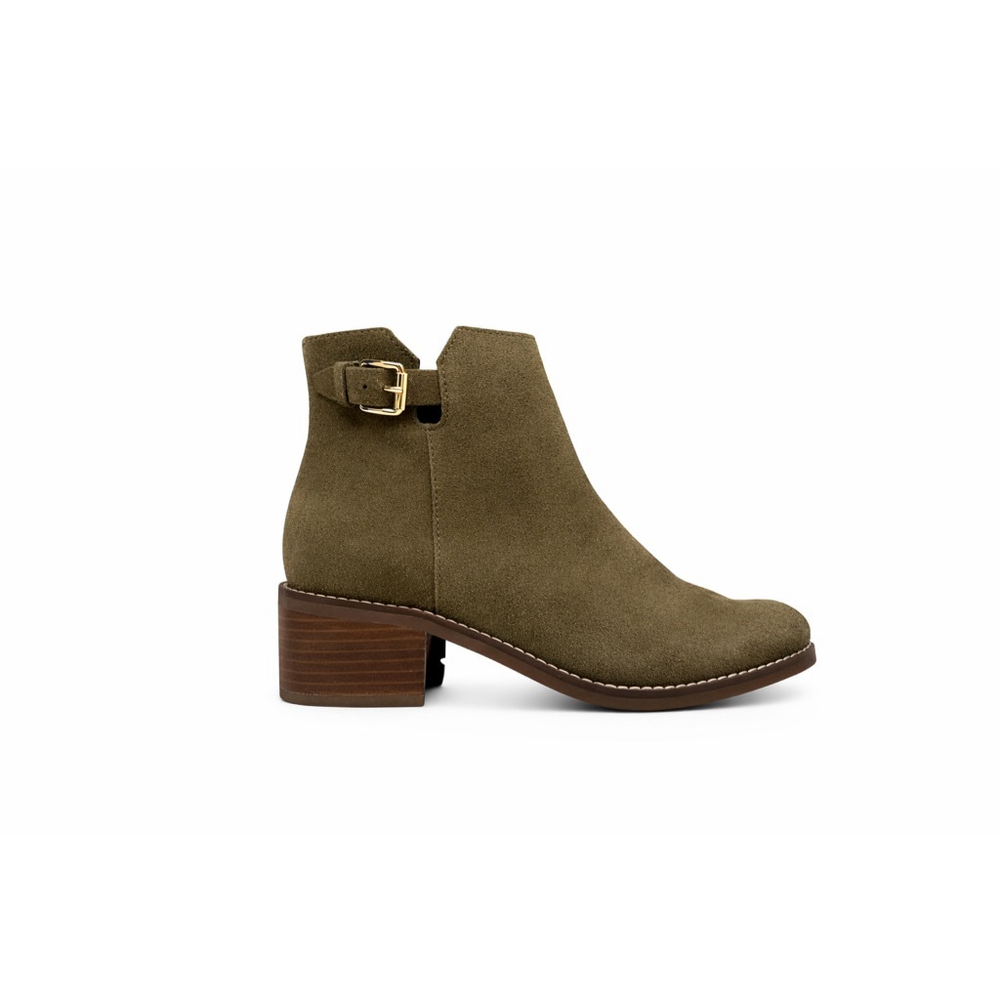Cole Haan Women's Haidyn Boots Dark Olive Suede Size 6B